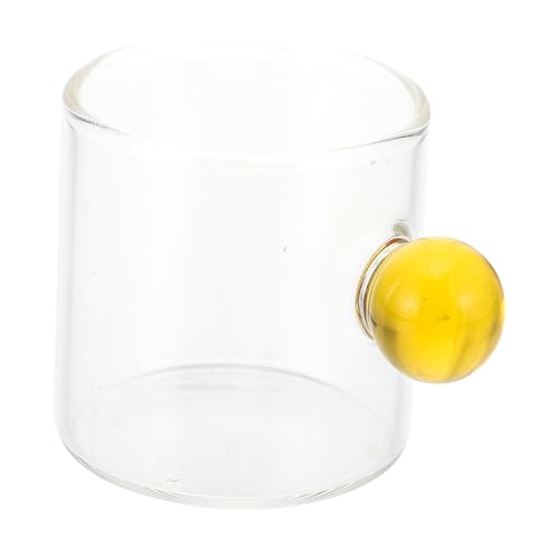 Cabilock 1 Taza De Vidrio para Bebidas Taza De Café Tazas para Té Taza De Café Expreso Térmica Botella De Agua De Boca Ancha Moca Bebida Caliente Taza De Agua Clara Pajitas Taza