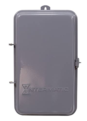 Intermatic 2T511Ga Electrical Box, 5 1/2" X 9 3/8" X 3 5/8" Steel Indoor/Outdoor Enclosure - Gray - Image 4