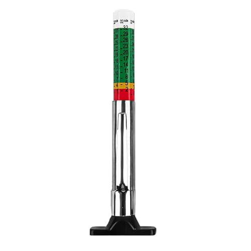 Image of Small Tyre Tread Depth Gauge - Beginners Tyre Tread Depth Gauge with Clear Scale | Tyre Tread Depth Measuring Tool, Home Car Repair Shop Accurate Measurement Tools for Caravan Trucks