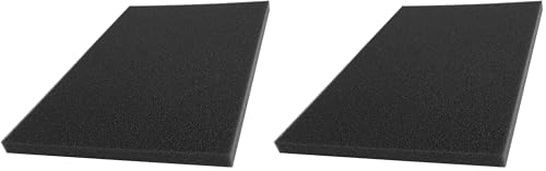 cyclingcolors Filtro de aire espuma universal 300x210mm 60PPI coche moto ciclomotor motocultura cortacésped desbrozadoras aspirar acondicionado recortable, 5mm (Paquete de 2)
