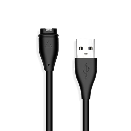 JZK Cargador USB compatible con Garmin Fenix ​​5 5S 5X Plus 6 6S 6X Pro 7 7S 7X, Vívoactive 3 4 4S Venu, Forerunner 45 45S 245 Music 935 945, Approach S10 S40 S60, Venu Sq 2 Plus Watch