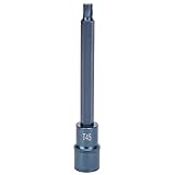 Lmrysalque Destornillador Socket Estrella Aleación Acero Blueing Chaflán Herramienta De Hardware 1/2x150xT45