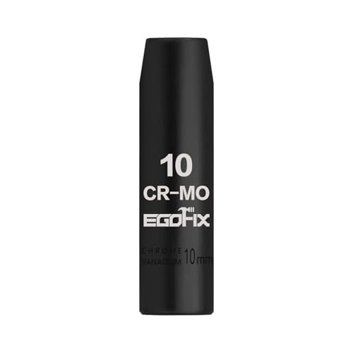 Image of 3 /8 inch Drive Deep Impact Socket, 10mm Metric Socket, CR-MO 6 Point for Easy Removal of Axle Nut