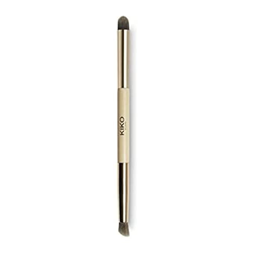 KIKO Milano Green Me Double Eye Brush | Pinceau Duo Yeux Pour Ombres À Paupières Et Eye-Liner