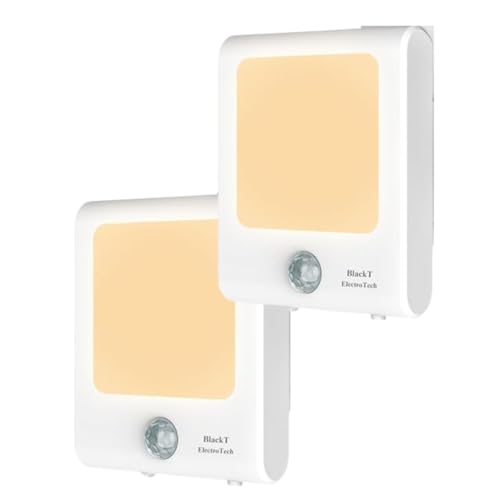 Image of Blackt Electrotech BT81S5 Plug-in Motion Sensor Night Light Warm White- Adjustable Brightness, 3 Modes - Warm White - Ideal for Any Room - Auto /ON /Off (2)