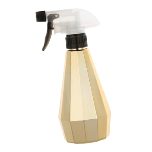 LIFKOME Flacone Spray Multiuso Da 250 Ml Pompa a Pressione Per Saloni Parrucchieri e Uso Domestico, Bottiglia Sottovuoto Dorata Per Irrorazione Piante e Prodotti Di Pulizia