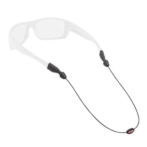 Chums Orbiter Eyewear Retainer - Lightweight Stainless Steel Cable Sunglasses Strap for Men & Women (Black)