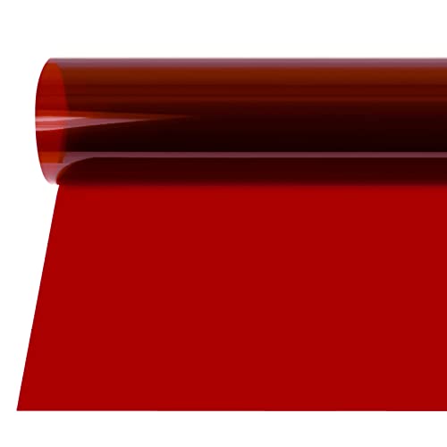 Neewer 40x50cm Filtre de Gel en Couleur, Film Plastique Transparent, Correction d'Eclairage pour Photo Flash Studio, LED Lumière Vidéo, DJ Lampes, etc. (Rouge)