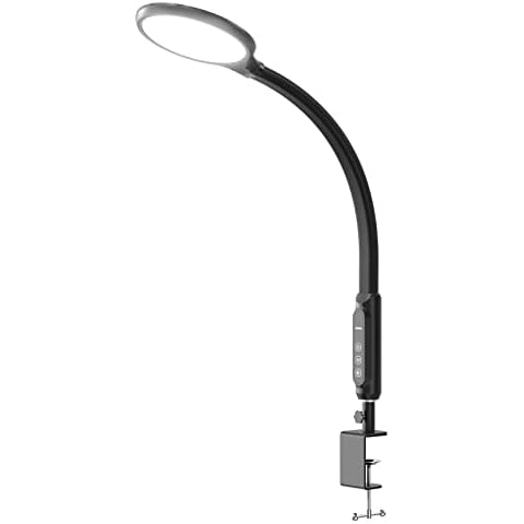 10000 Lux Sad Lamp Desk & Clip Light,ALBINA UV-Free Sad Light Therapy Lamp with 5 Levels Brightness, Light Therapy Lamp with Gooseneck and Clamp Design for Office/Home Cover