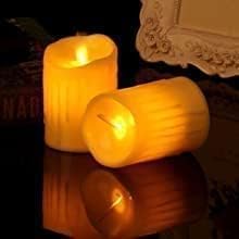 Image of SATYAM KRAFT 12 Pcs LED Tea Light Dancing Candles | Flameless & Smokeless | Multicolor Acrylic Design | Home Decor, Festival, Anniversary, Birthday, Gifting, Diwali & Ganpati Decoration