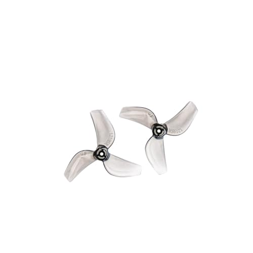 Hélices para reparar mini drones con eje de 1 mm y diseño tripala transparente 4