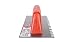 Produktbild PEINE ACERO 28cm. (8x8) MANGO PLÁSTICO CERRADO 65967 RUBI