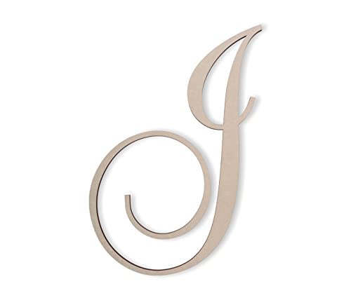 Jess and Jessica Wooden Letters Wooden Letters for Wall Decor | Wooden Letters to Decorate Wall | Cursive Wooden Letters | Laser Cut Wood Letters Decor for DIY | 16