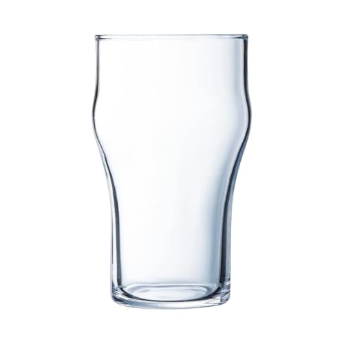 Arcoroc Nonic Boîte de 24 verres à bière en verre 34 cl Sodo Passe au micro-ondes Convient au réfrigérateur écologique