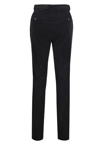 Men's Velvet Suit Trousers Classic Fit Flat Front Casual Pants2