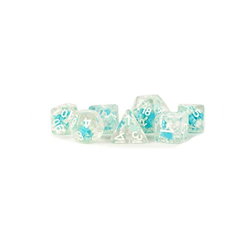 Dados Snowflake Dice de resina 16mm poliédricos para juegos de mesa RPG