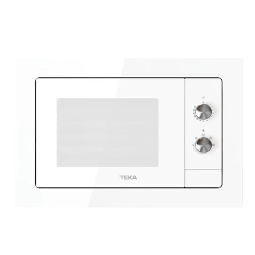 TEKA Microondas Integrable con Descongelación Automática, Capacidad 20 L, 5 Niveles de Potencia, 750 W, Cristal Blanco, Modelo NEO MB 6200 BI WH