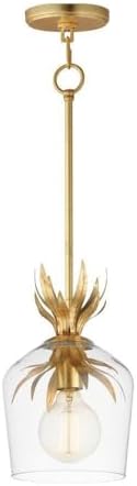 Maxim Lighting 2871GL Paloma - 1 Light Pendant-12 Inches Tall and 7.75 Inches Wide, Finish Color: Gold Leaf