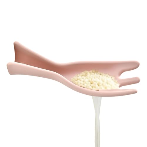 Tampón de arroz | paleta de silicona apta para alimentos | colador limpiador de arroz, para preparar comidas diarias, cereales, sushi, cocina, hogar, cocina, restaurante, agricultura y mesa de