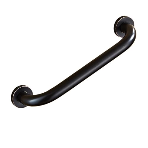 4モデル バスルーム安全グラブバー 30/40/50CM アンティークブロンズ真鍮トイレ手すりグラブバーシャワー安全サポートハンドル EL89(Black-50cm)