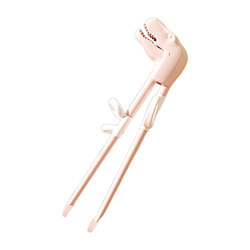 MIAOJI Training Chopsticks, Kids Baby Training Chopsticks Dinosaur Tableware for Baby Girl Boy Learning Gift - Pink