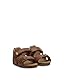 Falcotto BEA-Sandalen aus Leder mit Schnalle und Klettverschluss, Braun ,22 EU