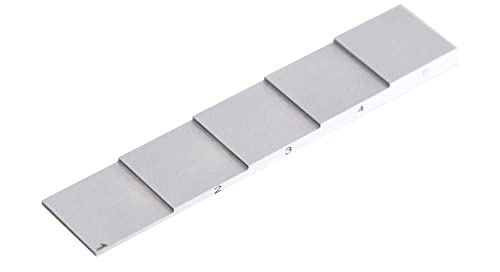5 Step Ultrasonic Calibration Blocks de 1mm a 5mm en acero 1018 para calibración de calibradores de espesor ultrasónicos en NDT miniatura 1