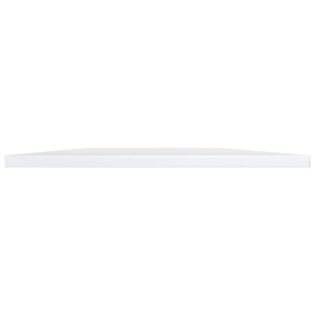 Bücherregal-Bretter Hochglanz-Weiß, 8 Stück 40x50x1,5 cm Holzwerkstoff, Regalsystem Erweiterbar für Wand, Schrank, Büro, Wohnzimmer, Küche, Schlafzimmer, Lagerung, Stauraum