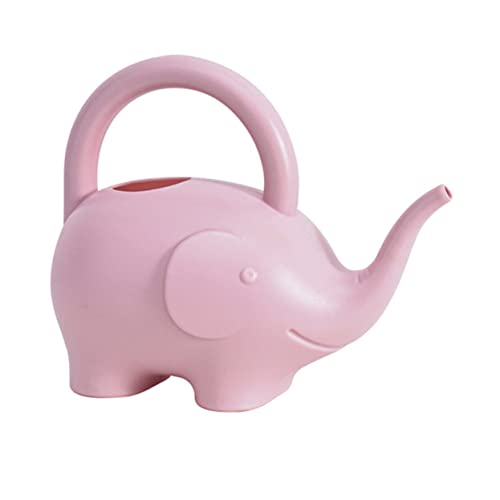 CLISPEED regadera de Elefante regador de Plantas Watering Can deunk Elephant Vater regadera para Hermosa regadera El riego de plástico Puede regadera de Dibujos Animados PE de plástico Rosa