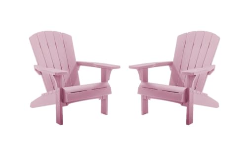 Keter Fauteuil de Jardin Adirondack - Lot de 2 - Rose