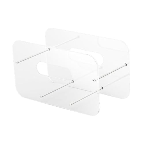 Generic Acrylic Paper Plate Dispenser Space Saving Modern Organizer Plates Storage Paper Plate Holder for Outdoor Pantry Party Event