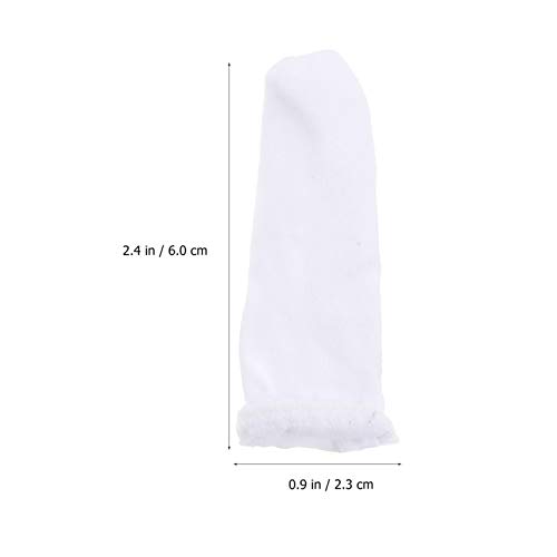 ARTIBETTER 60Pcs Dedeiras Algodão Guardas Dedo Proteção Dedo Dedo Dedo Mangas para Scrapbooking Cost