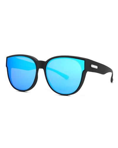 Meeloog Over Glasses Sunglasses for Men Polarized Stylish Large Shades