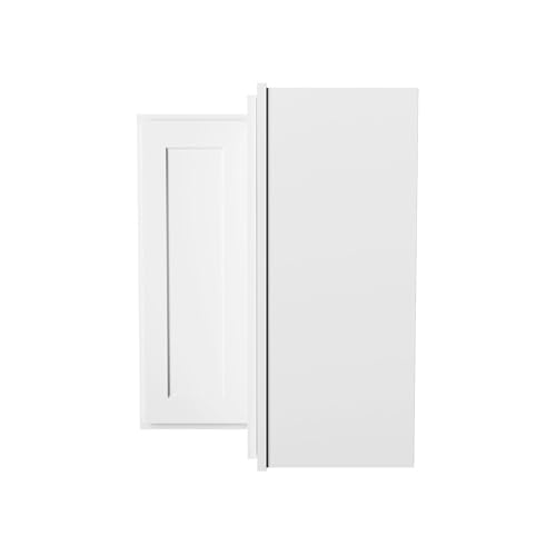Image of Furinno Shaker Wall Easy Reach Kitchen Cabinet, Ready to Assemble, 24 D x 24 W x 30 H, White