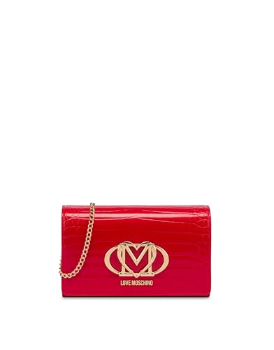 Love Moschino Jc4047pp1mle150a, Bolso de Hombro Mujeres, Rojo, Talla única Love Moschino Jc4047pp1mle150a, Bolso de Hombro Mujeres, Rojo, Talla única
