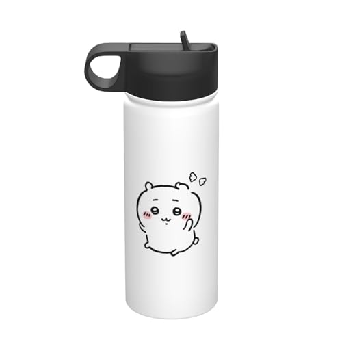 ステンレスカップ ちいかわ コーヒーカップ 車用 タンブラー かわいい 大容量 保温 保冷 真空断熱 蓋付き 水筒 ウォーターボトル 取っ手付き 持ち運びやすい スポーツ アウトドア オフィス 家庭用 車用 男女兼用 誕生日プレゼント 500ml