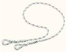 Froment Elara07 Safety Fall Arrest Rope Lanyard With 2 Thimbled Loops Ends - 1 Meter
