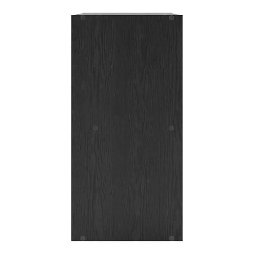 Homes-Inside-Out-Apexa-4-Cube-Storage-Organizer-Shelves-Stackable-Wood-Bookcase-Fits-Cubby-Bins-for-Organization-Dorm-Teen-Room-Decor-Home-Office-Black