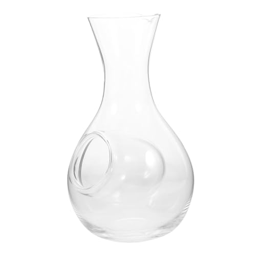 Cabilock Wine Serving Carafe Built Dispenser Glass Wine Cooler for Parties Comfortable to Hold