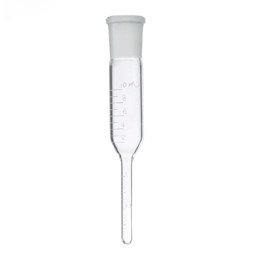 Tube concentrateur en verre haute résistance de 140 mm de hauteur aux normes de laboratoire