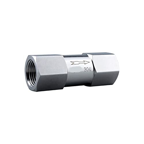 DINGGUANGHE 1/4 3/8 1/2 Inch NPT Female Thread 304 Stainless Steel Check Valve One Way Non-Return Valve for Water Oil Gas (Specification : 3/8