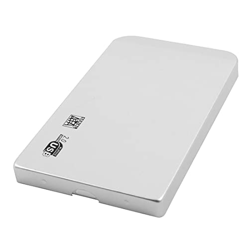 Caja externa para disco duro SATA 2.5" USB 2.0 plata miniatura 2