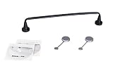Reenbergs Magnetic Cloth Rail Danish Design | Made in Denmark | Black Flexible PE or Aluminum (Black Flexible PE w/Regular Magnets)