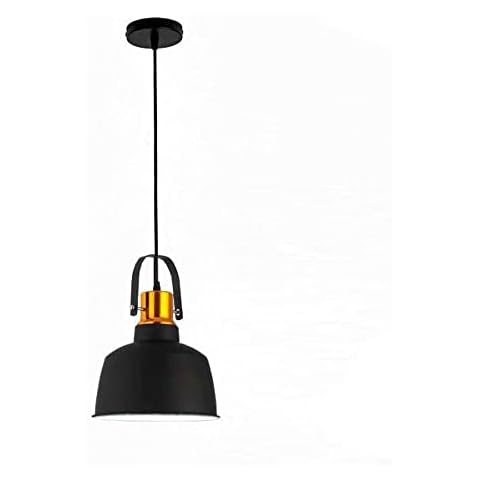 ZWPAYF Retro Industrial Style Cylindrical Shape Pendant Lighting Black Adjustable Hanging Wire E27 Hanging Ceiling Lamp Frosted Texture Easy Install Chandelier for Clothing Store Bar Farmhouse Cover