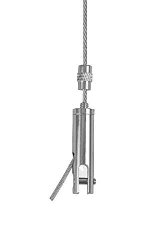 Image of STAS Suspension Set with Panel Hanger (4 mm) and Fixed Loop Mount (for Panels up to 4 mm) (Pack of 2)