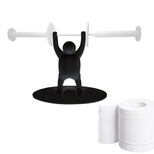 Soporte para toallas de papel resistente con diseño de levantamiento de pesas 8