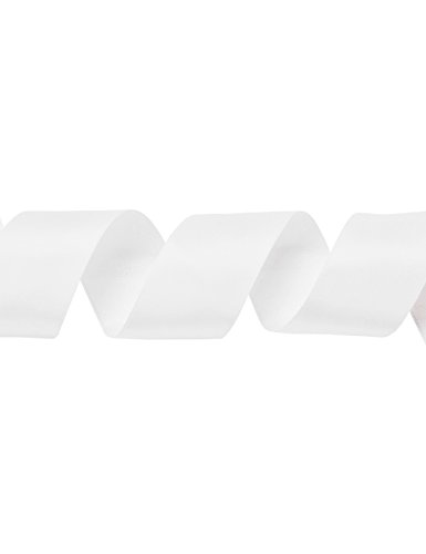 Ribest 1 1/2 Inch White Double Face Satin Ribbon 25 Yards Per Roll For Gift Wrapping Flower Bouquet Hair Accessories Wedding Birthday #TOP2