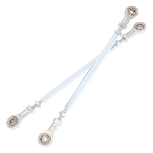 ABOOFAN Kit de Biellette de Direction pour Quad 2pcs en Acier Inoxydable Argenté, Haute Durabilité et Praticité pour Accessoires de Véhicule Tout Usage