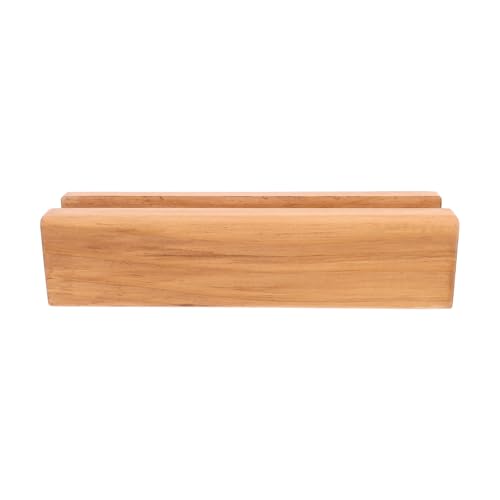 Base de madera para espejo de piso con soporte de diseño elegante 2