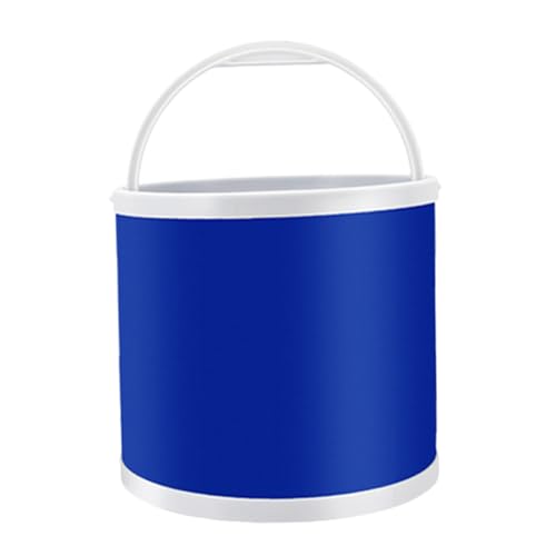 MAGICLULU Cubo de Agua para Camping Contenedor Portátil para Lavado de Autos y Actividades Hecho de Material Resistente y de Almacenar Accesorio Práctico Color Azul